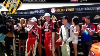 Adam Marjoram collects the SS INDUCTIONS Hard Charger Award at the Clipsal 500!