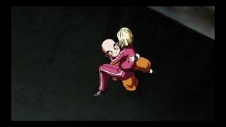 krillin saves android 18....(loveable moments)