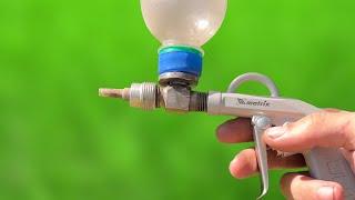 HOW to make a powerful sandblast from a spark plug with your own hands