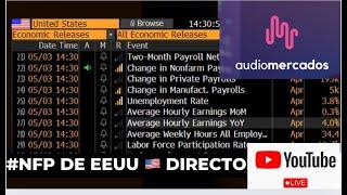 #NFP en #directo + #Previa de las claves de la apertura de #WallStreet 02/08 #livestream  "