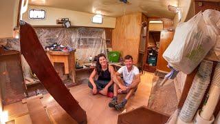 Rotten Floor Replaced in This €1 Sailboat Rebuild. Where is the bilge? | SAILING SEABIRD Ep.70