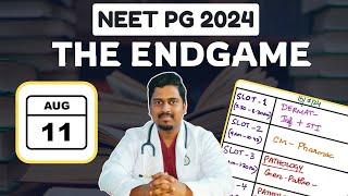 NEET PG 2024 (August 11) - PERFECT TIMETABLE - STUDY 11.5 Hours a Day !! by Dr. RMD