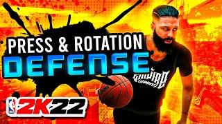 HOW TO PRESS AND RUN ROTATIONS IN COMP PROAM I LEARN THE BEST WAY TO PLAY DEFENSE ON NBA2K22