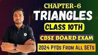 Triangles Class 10 2024 PYQs From All Sets CBSE Board Exam | PYQs Class 10 2025 BOARD EXAM TRIANGLES