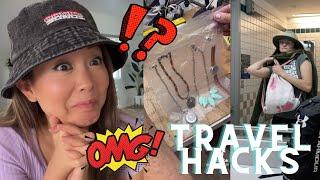 I tried out viral travel hacks!! || OMG?!? 