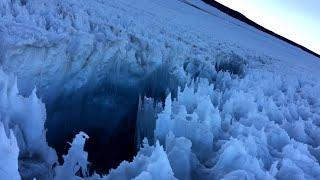 Grietas en Glaciar del Cerro Marmolejo 6.108 metros