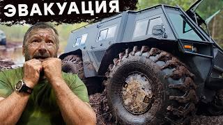 Не простой выход вездехода из болота! ч2