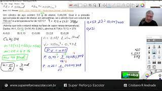 MABA CONCURSOS  -  POLITEC MT  -  2022  -  QUÍMICA - EQUAÇÃO DE CLAPEYRON  -  Com prof. Cristiano