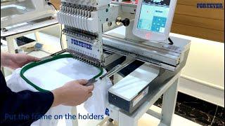 How to use finished garment function of FORTEVER single head embroidery machine FT-1201