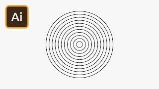 Concentric Circles in Illustrator | 2 Minute Tutorial