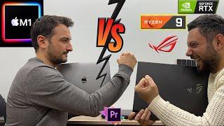 ASUS ROG Strix VS MacBook Air M1 - Premiere Pro 4K Editing Performance (AMD 5900HX VS Apple M1 Chip)