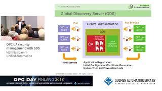 OPC UA security management with GDS