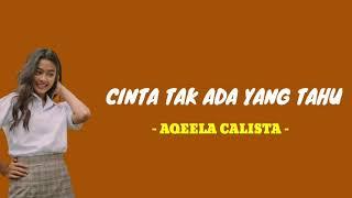 AQEELA CALISTA - CINTA TAK ADA YANG TAHU ( Lirik )