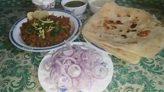 Qeema sheesh kebab fry with rava maida paratha recipe |Cooking with Ishrat