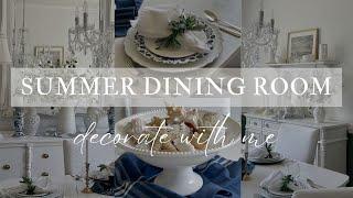 SUMMER DINING ROOM REFRESH || DECORATE WITH ME || 2024 SUMMER DECORATING IDEAS