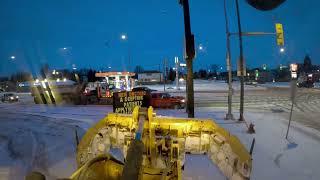 Snow Clearing Strip Mall Parking Lots with Wheel Loader and MetalPless MaxxPro | Snow Removal