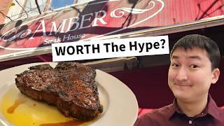 Is Brooklyn's Amber Steak House NYC's BEST STEAK? T-Bone Steak Review!