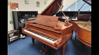 Mason & Hamlin 5' 9" grand piano in light mahogany + why are they so similar to Steinway?