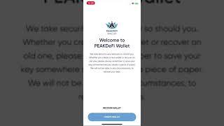 PeakDeFi Wallet App Guide first version basic