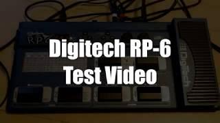 Digitech RP6 Test video