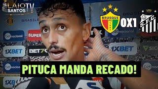 PÓS JOGO - BRUSQUE 0 X 1 SANTOS - DIEGO PITUCA SOLTA O VERBO APÓS VITÓRIA DO SANTOS!