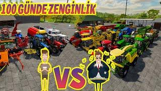 100 GÜNDE ZENGİNLİK! |FS 22| |BAŞTAN SONA FARMİNG SİMULATOR 22| |FAKİR VS ZENGİN| |FULL EDİT|