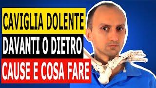 Dolore alla Caviglia Anteriore o Posteriore: Le Cause e Cosa Fare