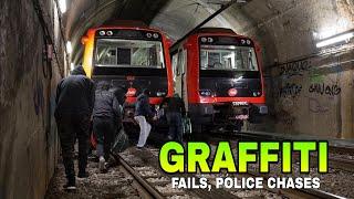 GRAFFITI FAIL COMPILATION II (2024) | Epic Chases, Funny moments (Graffiti Chases Compilation)