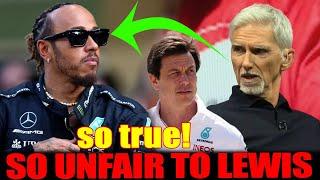 TOO SHOCKING!-SO UNFAIR! - Lewis Hamilton’s Mercedes life tipped for change. Damon Hill is so right!