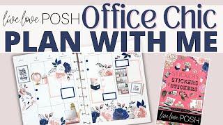 PLAN WITH ME | CLASSIC VERTICAL HAPPY PLANNER | LIVE LOVE POSH OFFICE CHIC