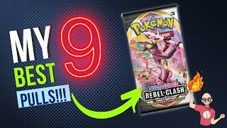 Rebel Clash BEST Pulls 9!  #viral #FYP #ForYou #pokemon #pokemoncards #PSA