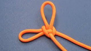 Ave Craft: How to Tie a Double Loop Knot. Paracord Handcuff Loop Knot tutorial.