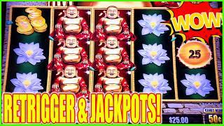 OMG RETRIGGER! Bonus In The Bonus! Happy & Prosperous Dragon Link Slot Machine