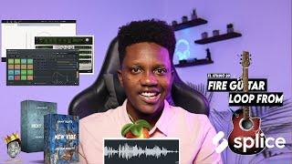 How To Use SPLICE MELODIC LOOPS |  Make MODERN AFROBEAT With MELODIC GUITAR SAMPLE