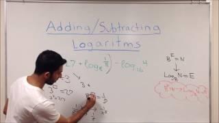 Adding & Subtracting Logarithms