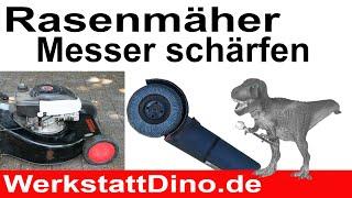 Rasenmäher Messer schärfen und auswuchten