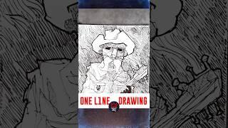 Rate This Cowboy Single Line Drawing: 1-10! How Will You Score It?