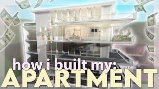 DETAILED how i built my bloxburg apartment! 