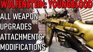 Wolfenstein YoungBlood - All Weapons, Attachments, Upgrades, Modifications