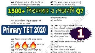 Primary tet exam preparation || wb primary tet 2020 cdp practice set || primary tet cdp question