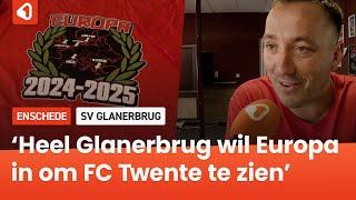 Leden van SV Glanerbrug klaar voor Europees avontuur FC Twente met eigen Europa-shirt