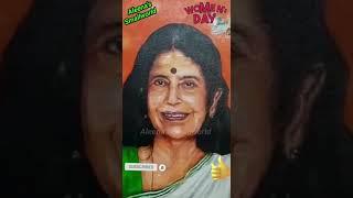 Princess Aswathi Thirunal Gowri Lakshmi Bayi Painting #womensday  #travancoreroyalfamily #shorts