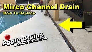 Mirco Channel Drain, Pool Deck Drain, DIY