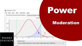 GPower für Moderationsanalysen