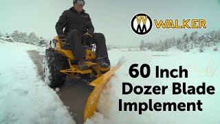 High Production Snow Removal with the 60 Inch Dozer Blade Implement