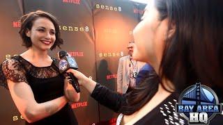 Hilarious Tuppence Middleton Interview! Sense8 San Francisco Premiere