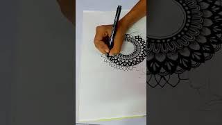 Easy Mandala Art for beginners/How to draw Mandala Art for beginners#stepbystep#shorts