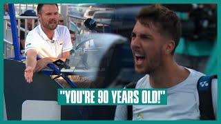 Kokkinakis vs Rask & "90-Year-Old" Spectator