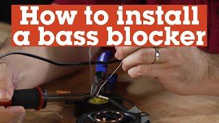 How to install a bass blocker capacitor for car speakers | Crutchfield