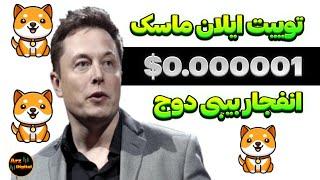 پرواز بیبی دوج کوین با توییت ایلان ماسک | انداختن ۳ صفر برای بیبی دوج 0.000001$؟